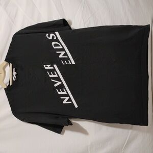 SALE! RARE! NWOT Alexander McQueen MCQ Black Cotton Never Ends Shirt Sz.M